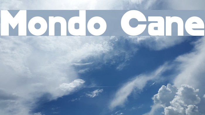 Mondo Cane Font examples
