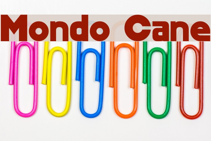 Mondo Cane Font examples
