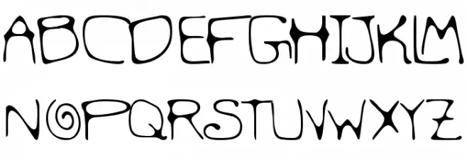 Mondo Messo Fonto 2 Font Litere mari