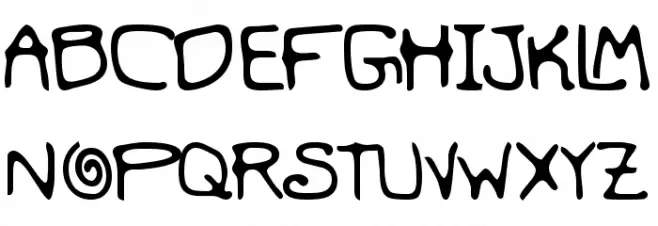 Mondo Messo Fonto Bold Font Litere mari