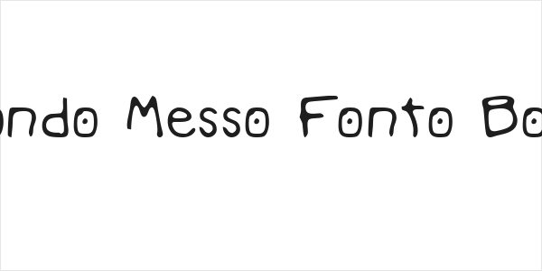 Mondo Messo Fonto Bold Logo
