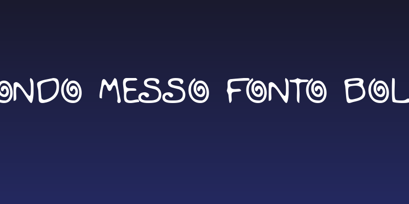 Mondo Messo Fonto Bold Social Header
