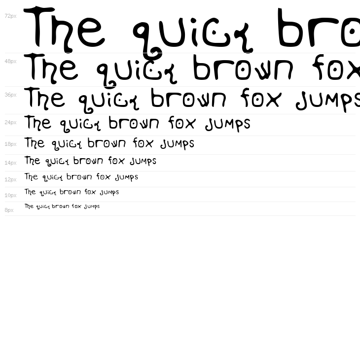 Mondo Messo Fonto Bold Waterfall