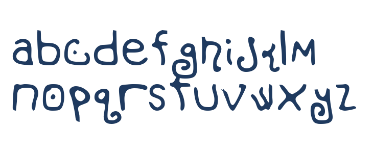 Mondo Messo Fonto Bold Lowercase