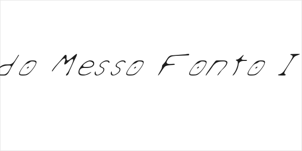 Mondo Messo Fonto Italic Logo
