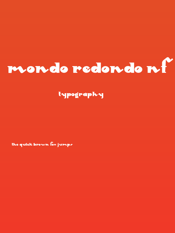 Mondo Redondo NF Poster