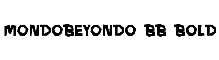 MondoBeyondo BB Bold  免费字体下载