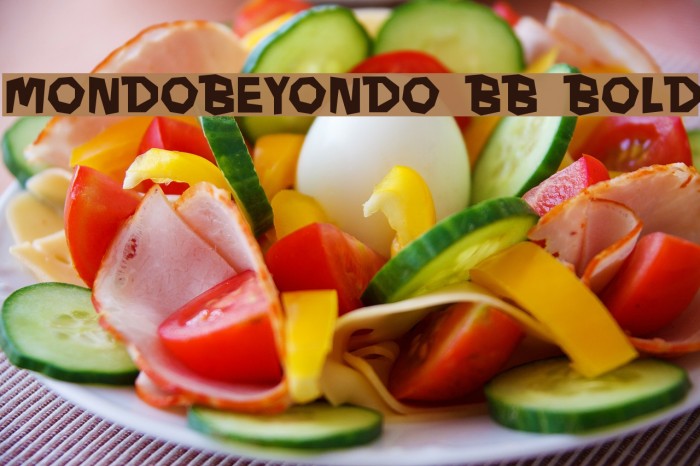 MondoBeyondo BB Bold Font examples