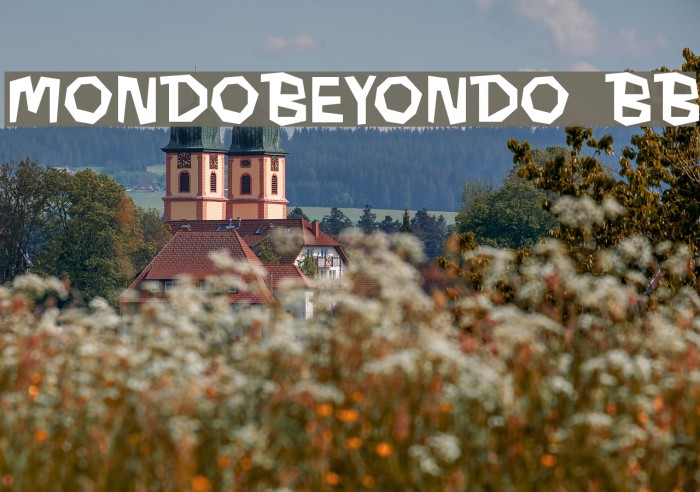 MondoBeyondo BB Font examples