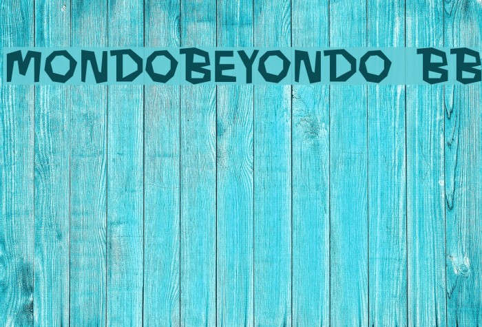 MondoBeyondo BB Font examples