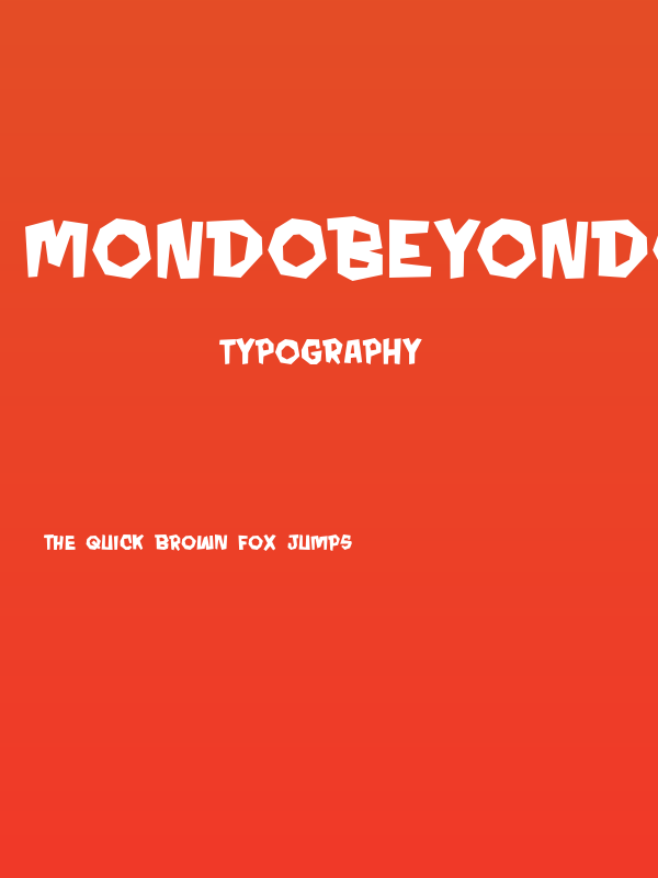 MondoBeyondoBB-Bold Poster
