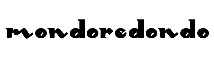 MondoRedondo  les polices de caractères gratuit tlcharger