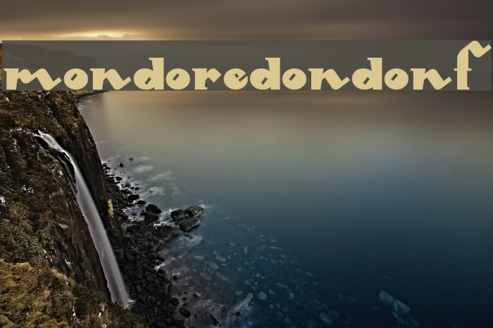 MondoRedondoNF Font examples