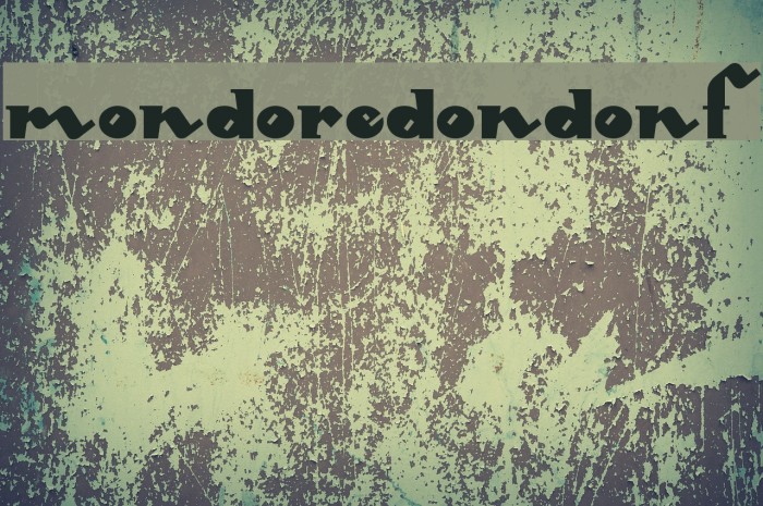 MondoRedondoNF Font examples