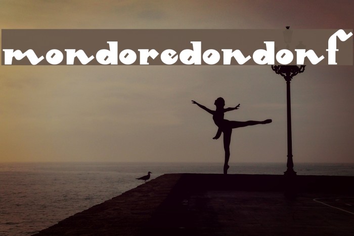 MondoRedondoNF Font examples