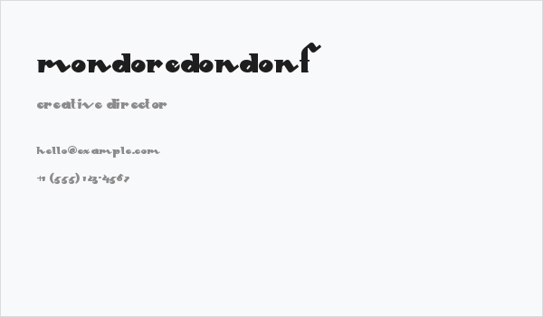 MondoRedondoNF Business Card