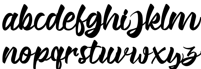 Mondou Font LOWERCASE