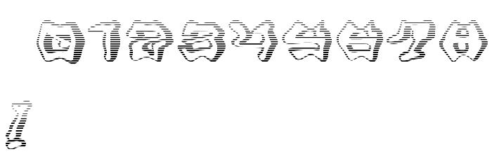 Mondrongo Gradient Font OTHER CHARS
