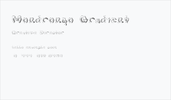 Mondrongo Gradient Business Card