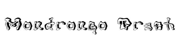 Mondrongo Trash Font