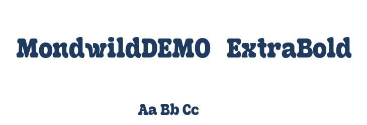 MondwildDEMO-ExtraBold Font Preview