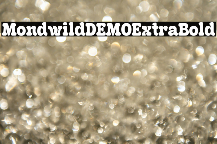 MondwildDEMO-ExtraBold Example 1