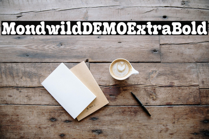 MondwildDEMO-ExtraBold Example 2