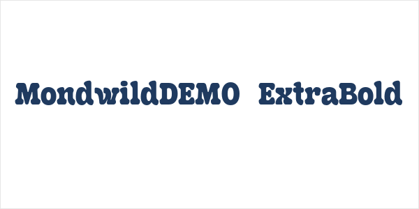MondwildDEMO-ExtraBold Logo