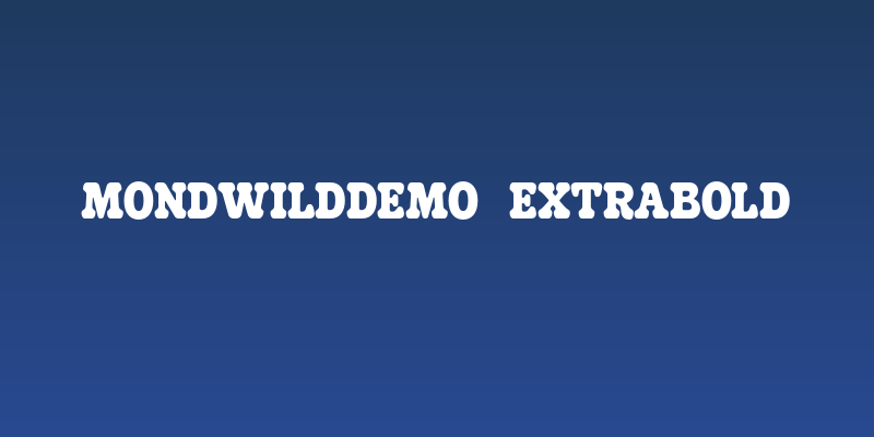 MondwildDEMO-ExtraBold Social Header