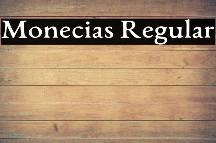 Monecias Regular Example 1