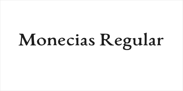 Monecias Regular Logo