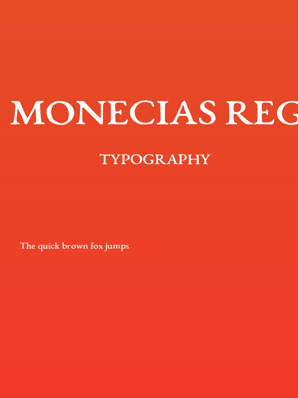 Monecias Regular Poster