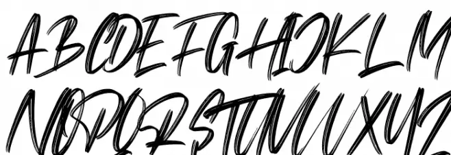 Monera Calm Font UPPERCASE