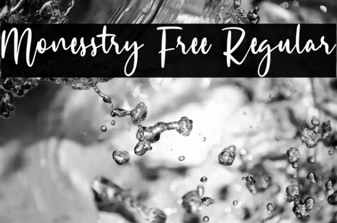 Monesstry Free Regular Font examples