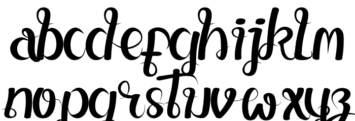 Money Rich Font LOWERCASE