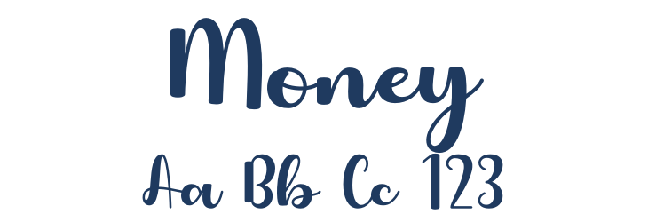 Money Font Preview