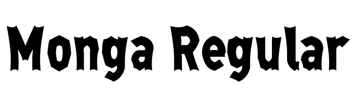 Monga Regular Font
