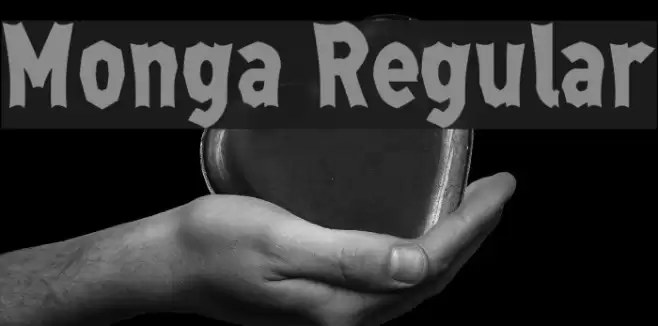 Monga Regular Font examples