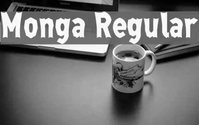 Monga Regular Font examples
