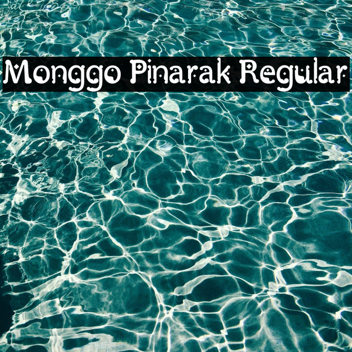 Monggo Pinarak Regular Example 1