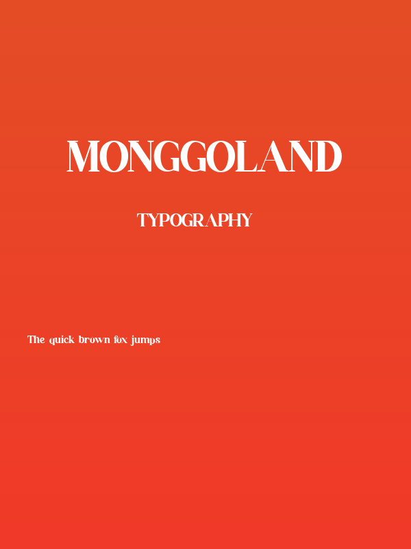 Monggoland Poster