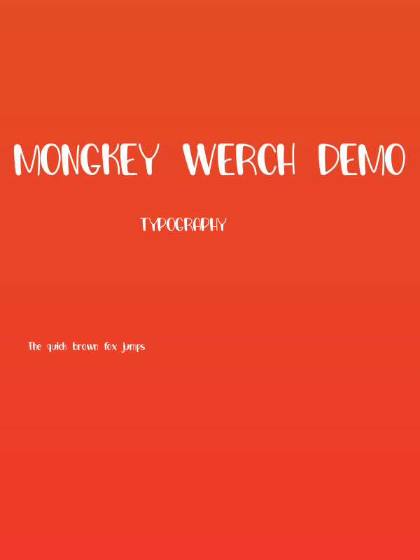 Mongkey werch demo Poster