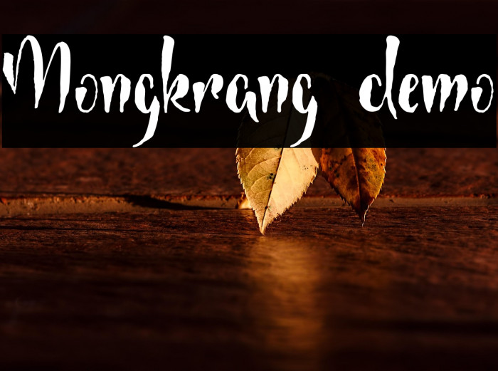 Mongkrang demo Example 1