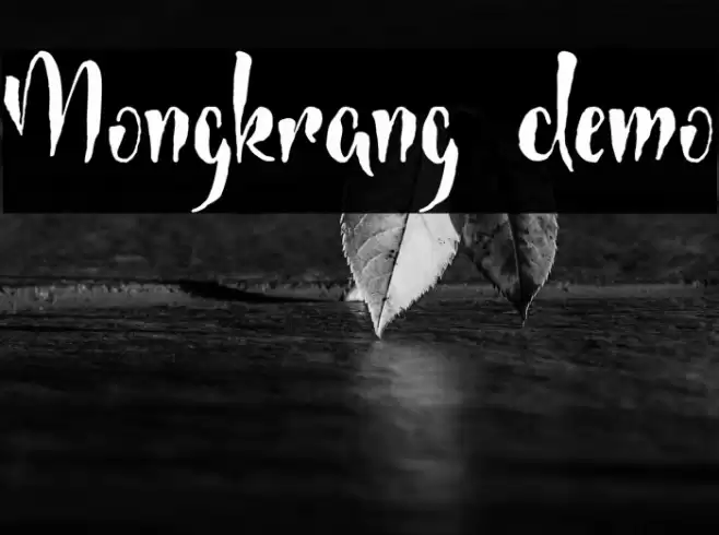 Mongkrang demo Font examples
