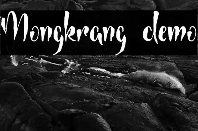 Mongkrang demo Font examples