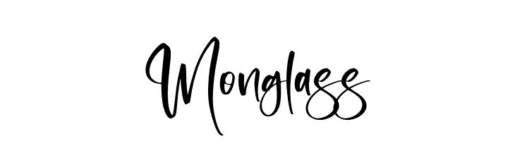 Monglass Free Fonts Download