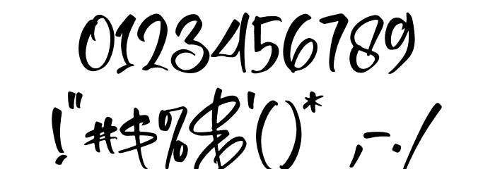 Monglass Schriftart Anderer Schreiben