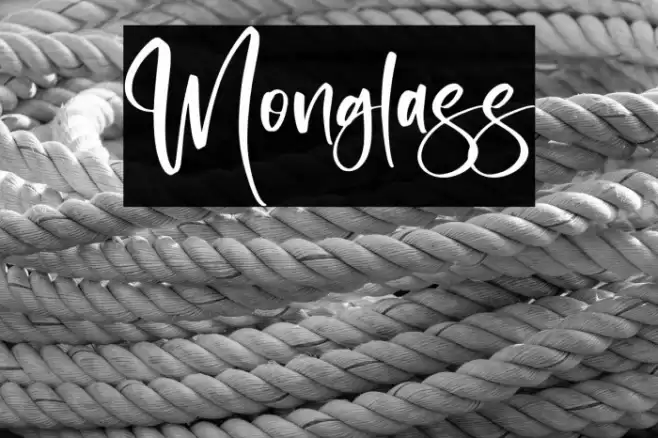 Monglass Caratteri examples