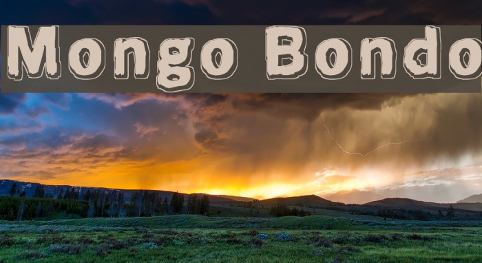 Mongo Bondo Font examples
