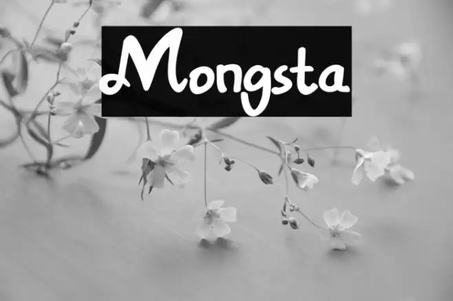 Mongsta Font examples